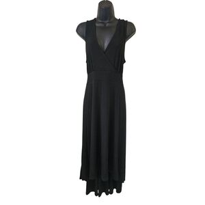 Torrid- V-Neck Sleeveless Midi Dress Women's SZ 2 Black